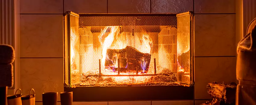 Mendota Hearth Landscape Fireplace Installation in Pekin, Illinois