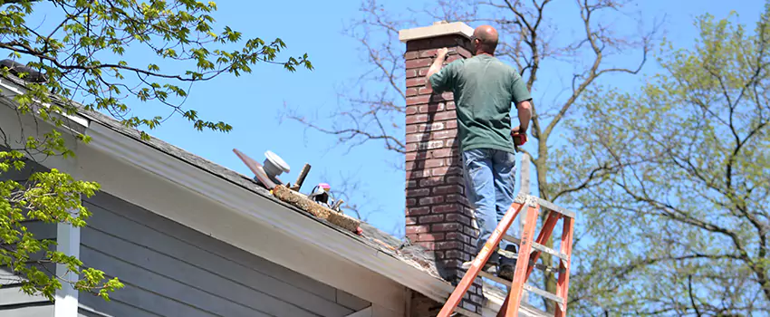 Vinyl and PVC Chimney Flashing Installation in Pekin, IL