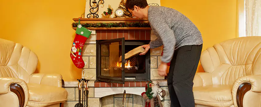 Rusted Metal Fireplace Restoration in Pekin, Illinois